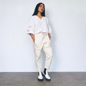 Nico Nico Bruno Patchwork Pant, size XS, colour Bone